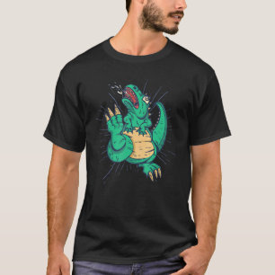 Dinosaur Tyrannosaurus Rex Rex Reptile Dangerous 5 T-Shirt