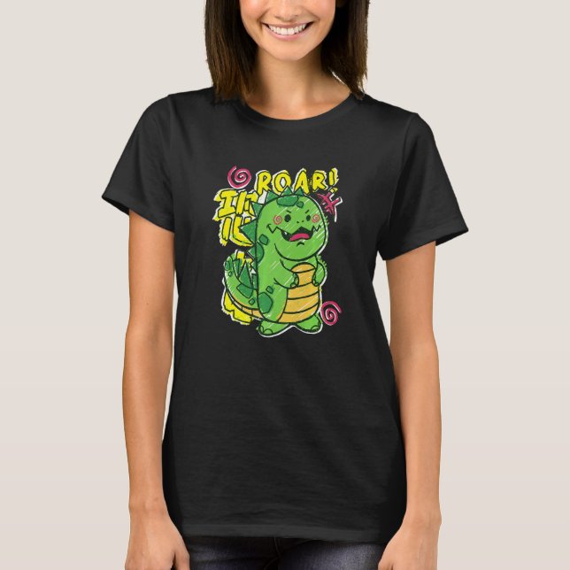 Dinosaur Tyrannosaurus Rex Rex Reptile Dangerous   T-Shirt (Front)