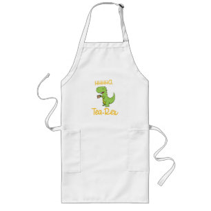 Dinosaur Tyrannosaurus Rex T-Rex Tea Drinker Long Apron