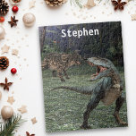 Dinosaur Tyrannosaurus T-rex Personalised For kids Jigsaw Puzzle<br><div class="desc">This design may be personalised by choosing the customise option to add text or make other changes. If this product has the option to transfer the design to another item, please make sure to adjust the design to fit if needed. Contact me at colorflowcreations@gmail.com if you wish to have this...</div>
