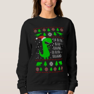 Dinosaur Ugly Christmas Sweater Fa Ra Rawr Family