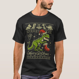 Dinosaur Ugly Christmas Sweater - Funny Christmas 