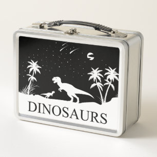 Dinosaur Under the Stars Metal Lunch Box
