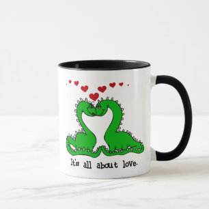 Dinosaur Valentine Love Mug