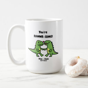 Dinosaur Valentines  Coffee Mug