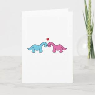 Dinosaur Valentine's Day Card
