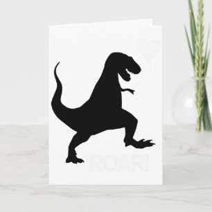 Dinosaur Valentines Day Shirt Card