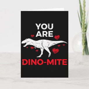 Dinosaur Valentines T Rex Gift Boys Girls Women Me Card