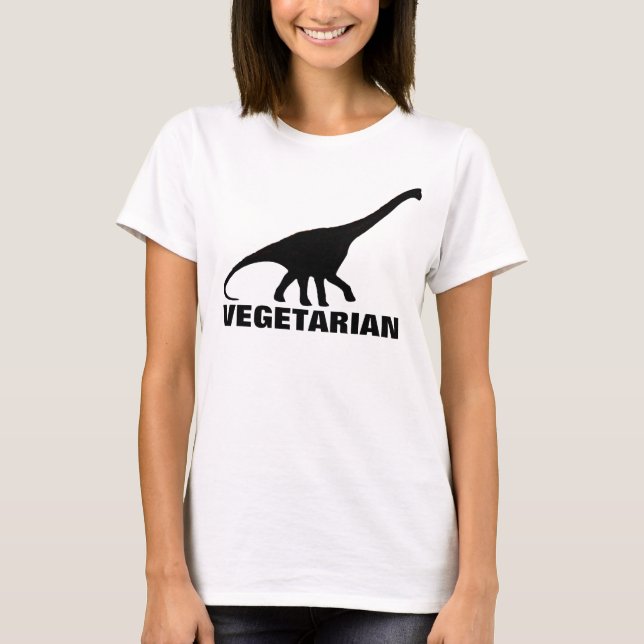 Dinosaur VEGETARIAN T-shirt (Front)