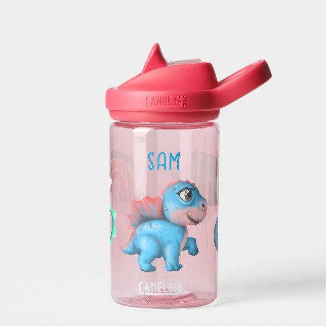 Dinosaur Water Bottle, Kids Cute Dino Water Bottle (Left)