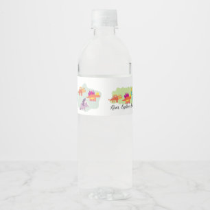 Dinosaur Water Bottle Label
