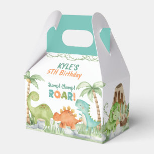 Dinosaur Watercolor Birthday  Favour Box