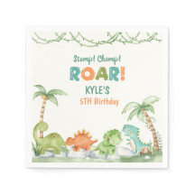 Dinosaur Watercolor Birthday 