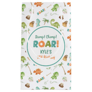 Dinosaur Watercolor Gift Bag
