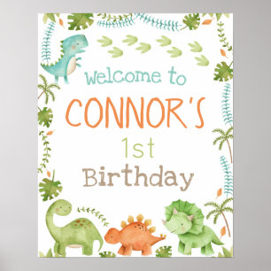 Dinosaur Welcome Sign