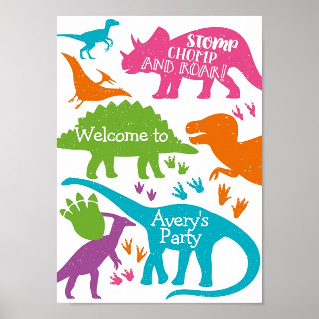 Dinosaur Welcome Sign (Front)