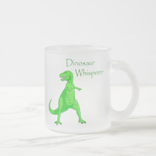 Dinosaur Whisperer Frosted Glass Coffee Mug