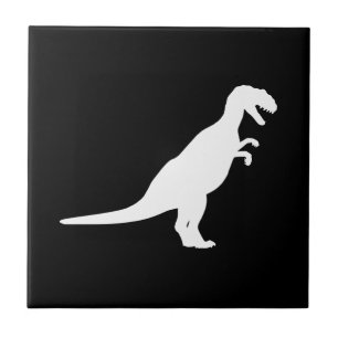 Dinosaur White Tile
