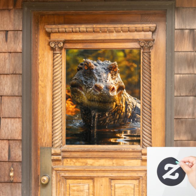 Dinosaur Window Cling (Home Door)