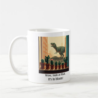 Dinosaur window sill cactus mug