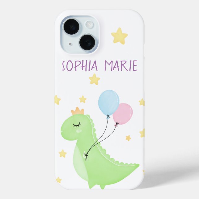 Dinosaur with Balloons  Case-Mate iPhone Case (Back)