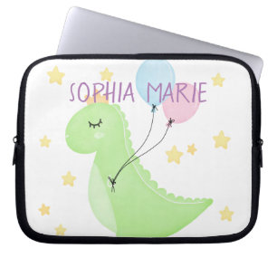 Dinosaur with Balloons Laptop Sleeve