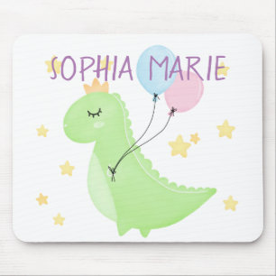 Dinosaur with Balloons  Mouse Mat