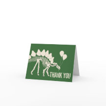 Dinosaur with Balloons Thank You