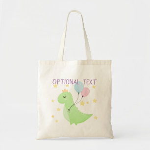 Dinosaur with Balloons  Tote Bag