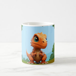 Dinosaur with Colorful Prehistoric• Fun Kids dino Coffee Mug