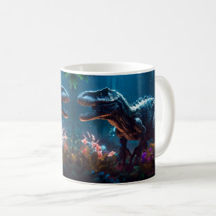 Dinosaur with Colorful Prehistoric• Fun Kids dino Coffee Mug
