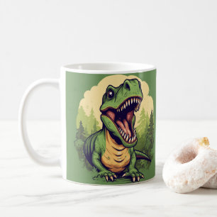Dinosaur with Colorful Prehistoric• Fun Kids dino Coffee Mug