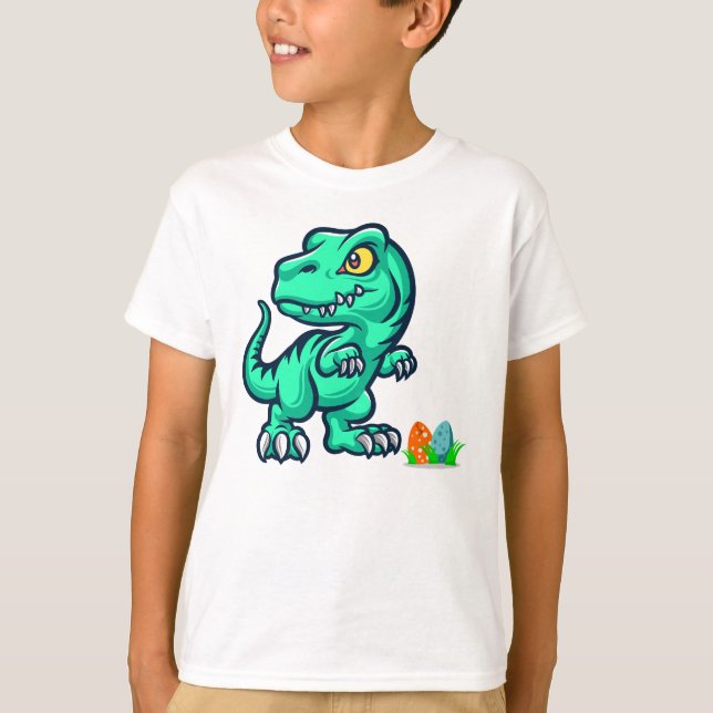 dinosaur with eggs T-Shirt (Front)