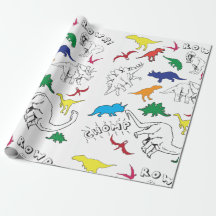 Dinosaur Wrapping Paper