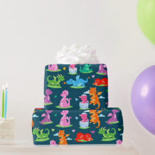 Dinosaur wrapping paper