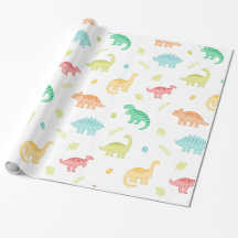 Dinosaur wrapping paper