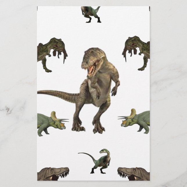 Dinosaur Wrapping Paper (Front)