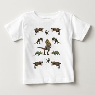 Dinosaur Wrapping Paper Baby T-Shirt