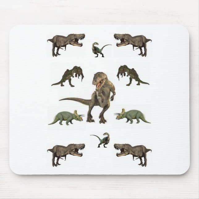 Dinosaur Wrapping Paper Mouse Mat (Front)