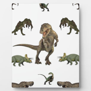 Dinosaur Wrapping Paper Plaque