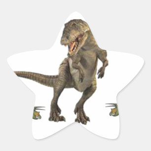 Dinosaur Wrapping Paper Star Sticker