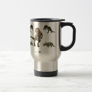 Dinosaur Wrapping Paper Travel Mug
