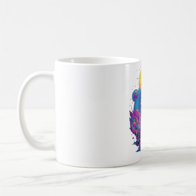 Dinosaur Xmas Tree Buffalo Plaid Trex Dinosaur Chr Coffee Mug (Left)