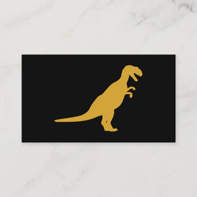 Dinosaur Yellow Business Card (Front)
