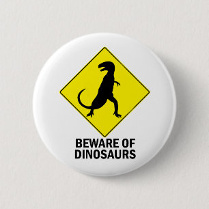 Dinosaurs 6 Cm Round Badge