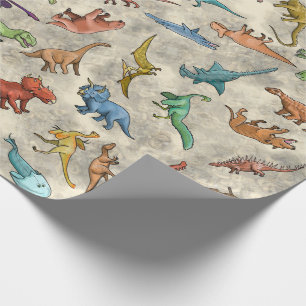 Dinosaurs and Prehistoric Animals Wrapping Paper