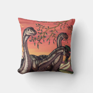 Dinosaurs at Dusk Cushion