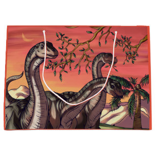 Dinosaurs at Dusk Large Gift Bag