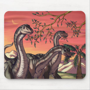 Dinosaurs at Dusk Mouse Mat