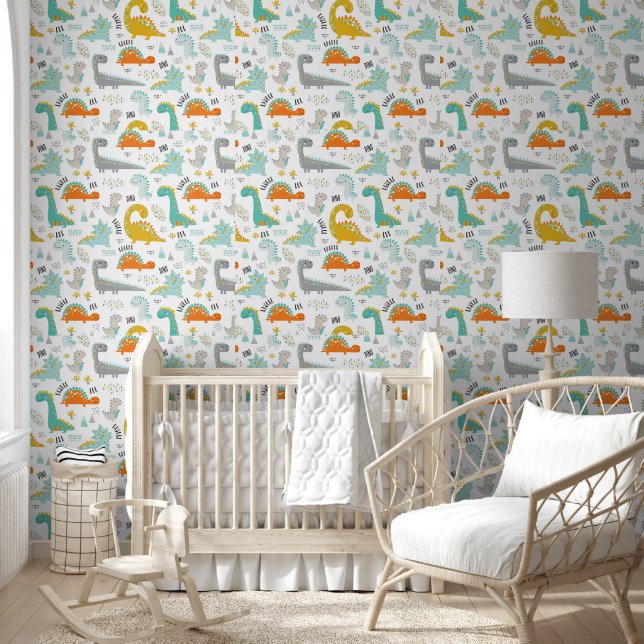 Dinosaurs Baby Nursery  Wallpaper (Kids)